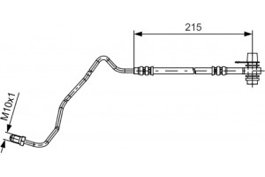 Bosch Ελαστικός Σωλήνας Φρένων - 1 987 481 532