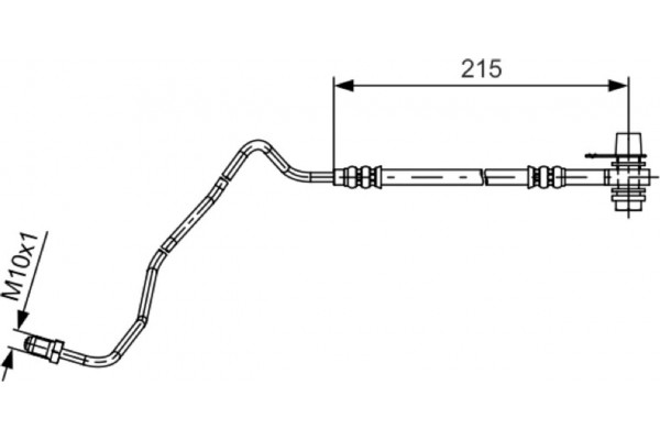 Bosch Ελαστικός Σωλήνας Φρένων - 1 987 481 532