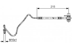 Bosch Ελαστικός Σωλήνας Φρένων - 1 987 481 533