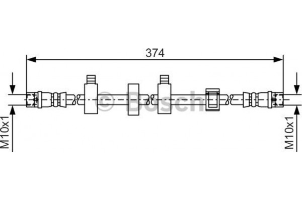 Bosch Ελαστικός Σωλήνας Φρένων - 1 987 481 539