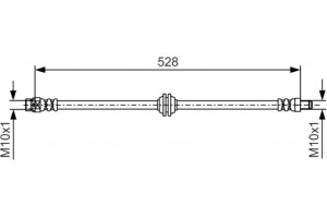 Bosch Ελαστικός Σωλήνας Φρένων - 1 987 481 542