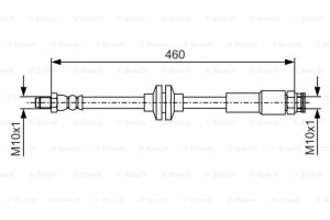 Bosch Ελαστικός Σωλήνας Φρένων - 1 987 481 543