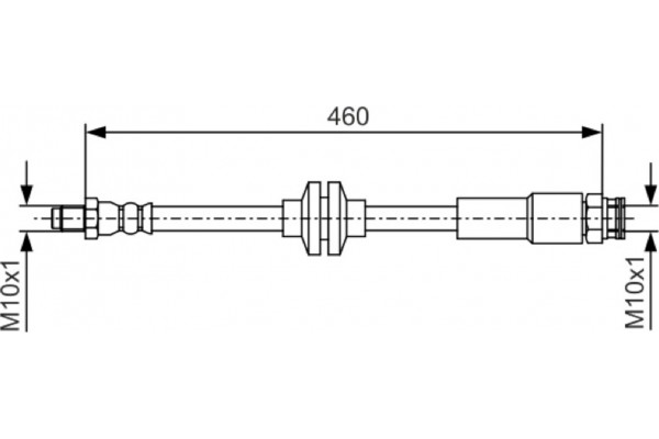 Bosch Ελαστικός Σωλήνας Φρένων - 1 987 481 543