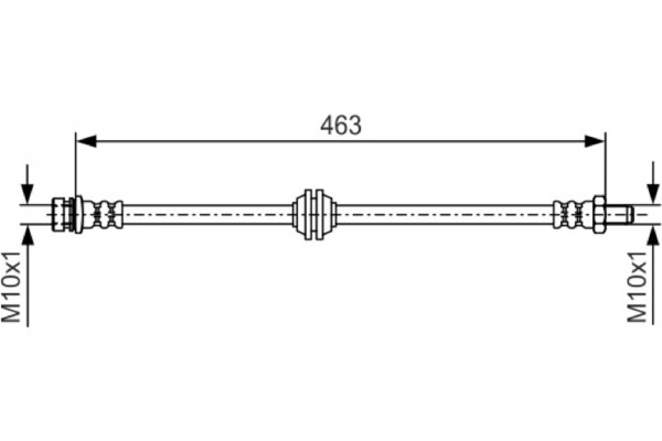 Bosch Ελαστικός Σωλήνας Φρένων - 1 987 481 544