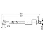 Bosch Ελαστικός Σωλήνας Φρένων - 1 987 481 545
