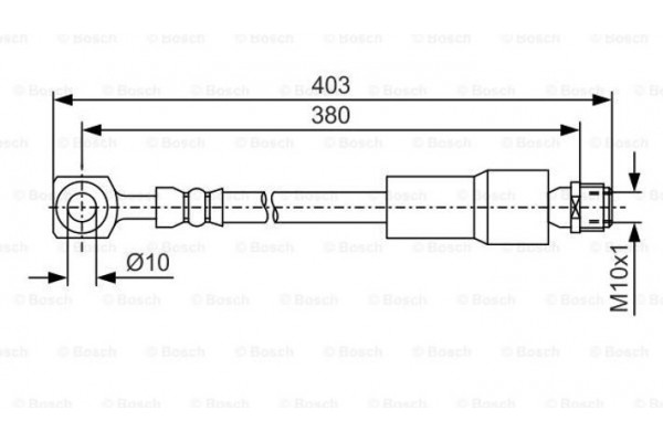 Bosch Ελαστικός Σωλήνας Φρένων - 1 987 481 545