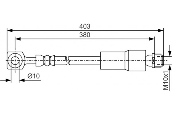 Bosch Ελαστικός Σωλήνας Φρένων - 1 987 481 545