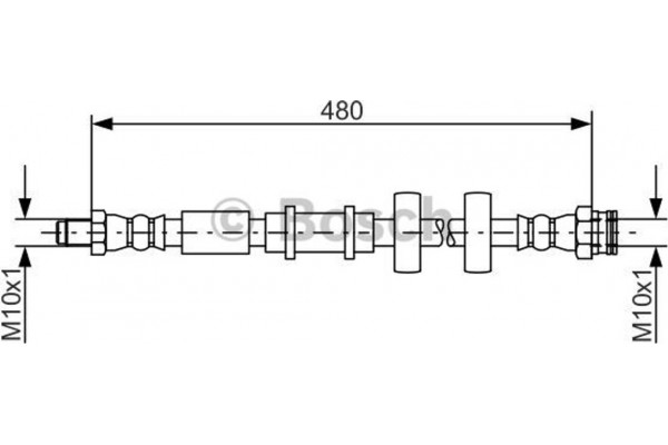 Bosch Ελαστικός Σωλήνας Φρένων - 1 987 481 552
