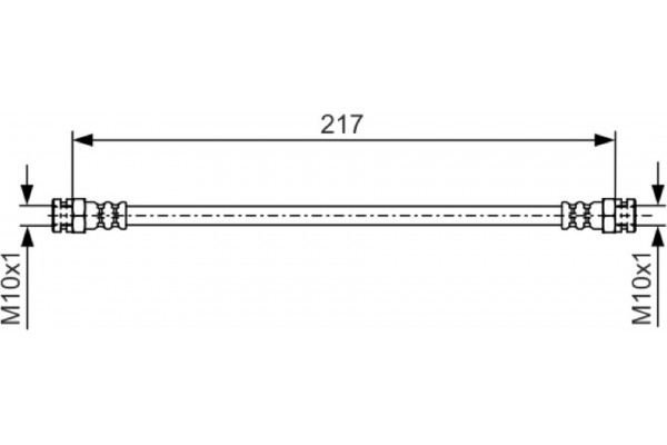 Bosch Ελαστικός Σωλήνας Φρένων - 1 987 481 556