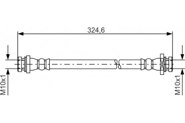 Bosch Ελαστικός Σωλήνας Φρένων - 1 987 481 559