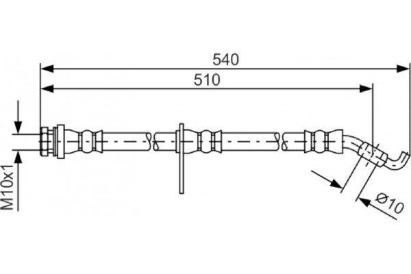 Bosch Ελαστικός Σωλήνας Φρένων - 1 987 481 560 Bosch Ελαστικός Σωλήνας Φρένων - 1 987 481 560