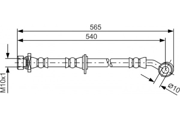 Bosch Ελαστικός Σωλήνας Φρένων - 1 987 481 561 Bosch Ελαστικός Σωλήνας Φρένων - 1 987 481 561