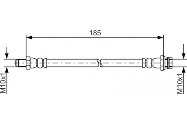 Bosch Ελαστικός Σωλήνας Φρένων - 1 987 481 564