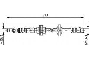 Bosch Ελαστικός Σωλήνας Φρένων - 1 987 481 565