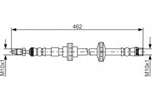 Bosch Ελαστικός Σωλήνας Φρένων - 1 987 481 565