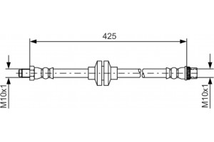 Bosch Ελαστικός Σωλήνας Φρένων - 1 987 481 567