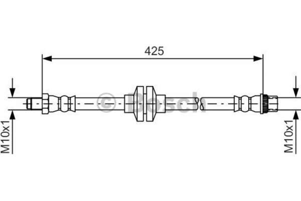 Bosch Ελαστικός Σωλήνας Φρένων - 1 987 481 567