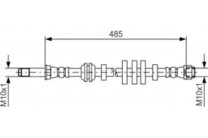 Bosch Ελαστικός Σωλήνας Φρένων - 1 987 481 568