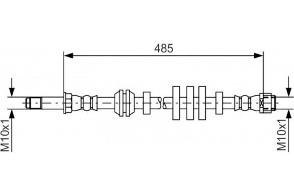 Bosch Ελαστικός Σωλήνας Φρένων - 1 987 481 568 Bosch Ελαστικός Σωλήνας Φρένων - 1 987 481 568