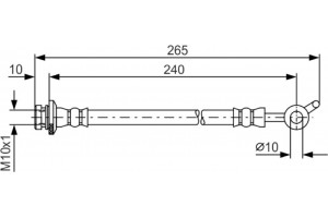 Bosch Ελαστικός Σωλήνας Φρένων - 1 987 481 570