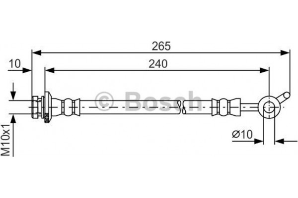 Bosch Ελαστικός Σωλήνας Φρένων - 1 987 481 570