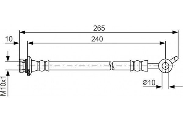 Bosch Ελαστικός Σωλήνας Φρένων - 1 987 481 570 Bosch Ελαστικός Σωλήνας Φρένων - 1 987 481 570