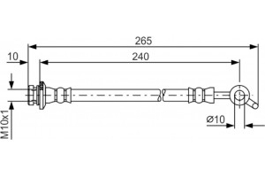 Bosch Ελαστικός Σωλήνας Φρένων - 1 987 481 571
