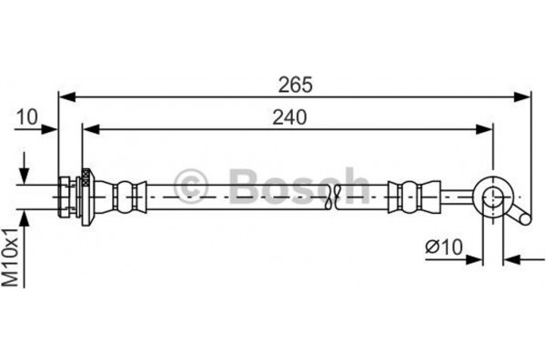 Bosch Ελαστικός Σωλήνας Φρένων - 1 987 481 571