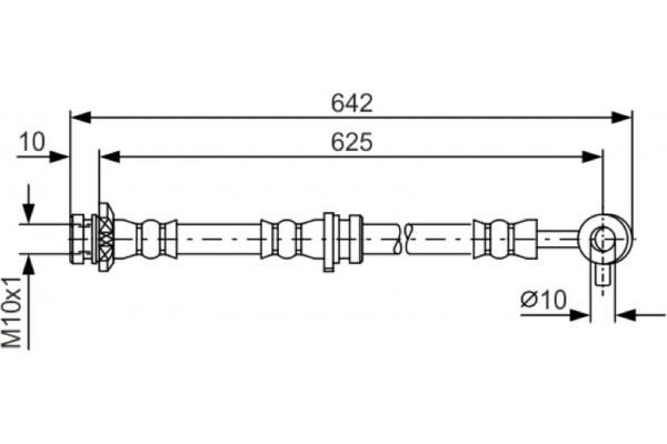 Bosch Ελαστικός Σωλήνας Φρένων - 1 987 481 572 Bosch Ελαστικός Σωλήνας Φρένων - 1 987 481 572