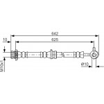 Bosch Ελαστικός Σωλήνας Φρένων - 1 987 481 573