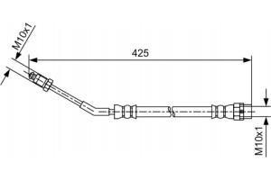 Bosch Ελαστικός Σωλήνας Φρένων - 1 987 481 579
