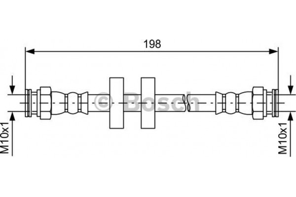 Bosch Ελαστικός Σωλήνας Φρένων - 1 987 481 581