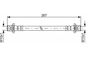 Bosch Ελαστικός Σωλήνας Φρένων - 1 987 481 584