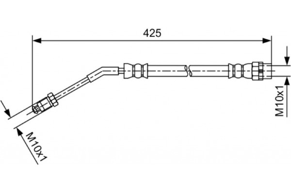 Bosch Ελαστικός Σωλήνας Φρένων - 1 987 481 587