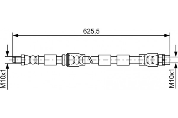 Bosch Ελαστικός Σωλήνας Φρένων - 1 987 481 589 Bosch Ελαστικός Σωλήνας Φρένων - 1 987 481 589