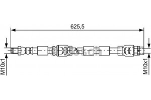 Bosch Ελαστικός Σωλήνας Φρένων - 1 987 481 589