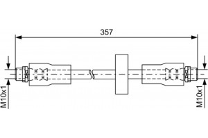 Bosch Ελαστικός Σωλήνας Φρένων - 1 987 481 591