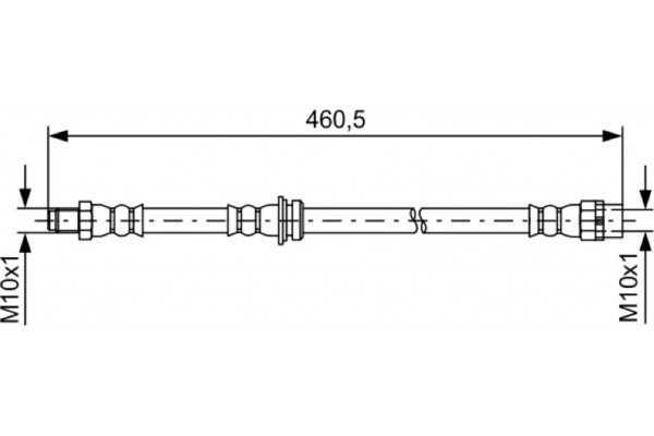 Bosch Ελαστικός Σωλήνας Φρένων - 1 987 481 598