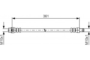Bosch Ελαστικός Σωλήνας Φρένων - 1 987 481 600