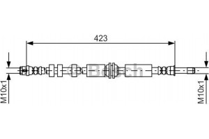 Bosch Ελαστικός Σωλήνας Φρένων - 1 987 481 601