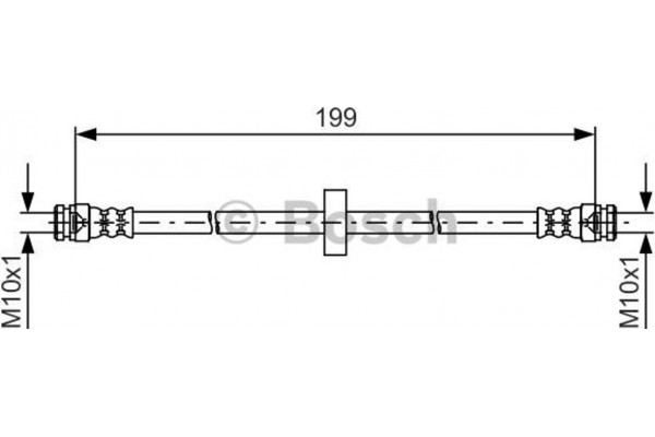 Bosch Ελαστικός Σωλήνας Φρένων - 1 987 481 607