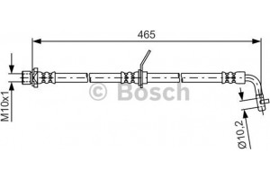 Bosch Ελαστικός Σωλήνας Φρένων - 1 987 481 613