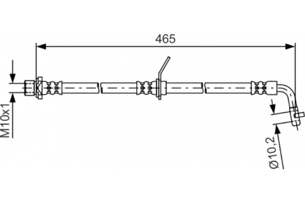 Bosch Ελαστικός Σωλήνας Φρένων - 1 987 481 613 Bosch Ελαστικός Σωλήνας Φρένων - 1 987 481 613