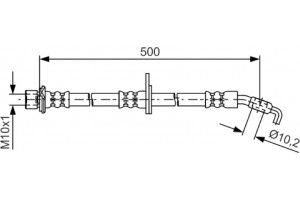 Bosch Ελαστικός Σωλήνας Φρένων - 1 987 481 614