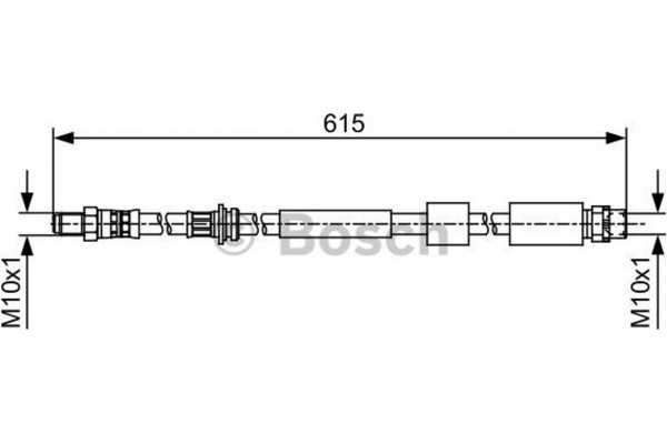 Bosch Ελαστικός Σωλήνας Φρένων - 1 987 481 615