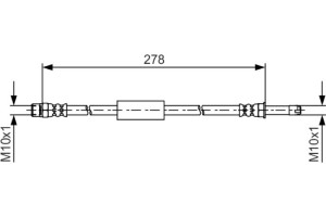 Bosch Ελαστικός Σωλήνας Φρένων - 1 987 481 617
