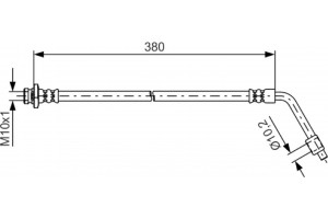 Bosch Ελαστικός Σωλήνας Φρένων - 1 987 481 623