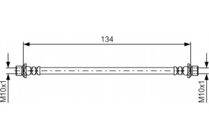 Bosch Ελαστικός Σωλήνας Φρένων - 1 987 481 637