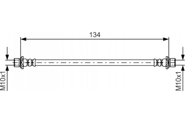 Bosch Ελαστικός Σωλήνας Φρένων - 1 987 481 637