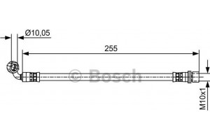Bosch Ελαστικός Σωλήνας Φρένων - 1 987 481 647
